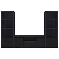 Winfield 3-piece Entertainment Center 60-inch TV Stand Black