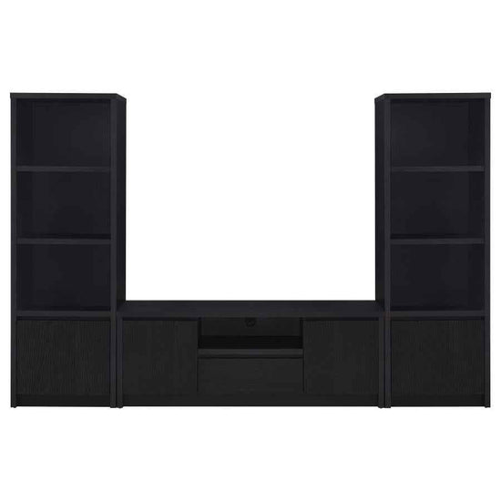 Winfield 3-piece Entertainment Center 60-inch TV Stand Black