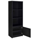 Winfield 3-shelf Media Tower Entertainment Pier Black