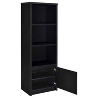 Winfield 3-shelf Media Tower Entertainment Pier Black