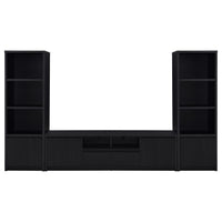 Winfield 3-shelf Media Tower Entertainment Pier Black