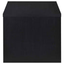 Knapp Engineered Wood Square Side End Table Black
