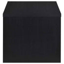 Knapp Engineered Wood Square Side End Table Black