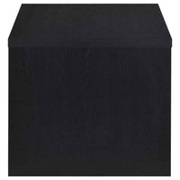 Knapp Engineered Wood Square Side End Table Black
