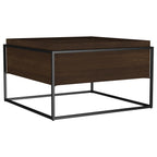 Home & Sleep Outlet - Fulton 30-inch Square Mango Wood Coffee Table Dark Brown