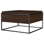 Home & Sleep Outlet - Fulton 30-inch Square Mango Wood Coffee Table Dark Brown