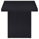 Max Square Engineered Laminate End Side Table Black