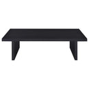 Max 2-piece Rectangular Coffee and End Table Set Black