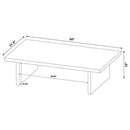 Max 3-piece Rectangular Coffee and End Table Set Black