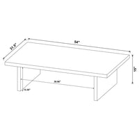 Max 3-piece Rectangular Coffee and End Table Set Black