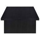 Max Rectangular Engineered Laminate Coffee Table Black