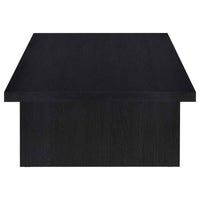 Max Rectangular Engineered Laminate Coffee Table Black
