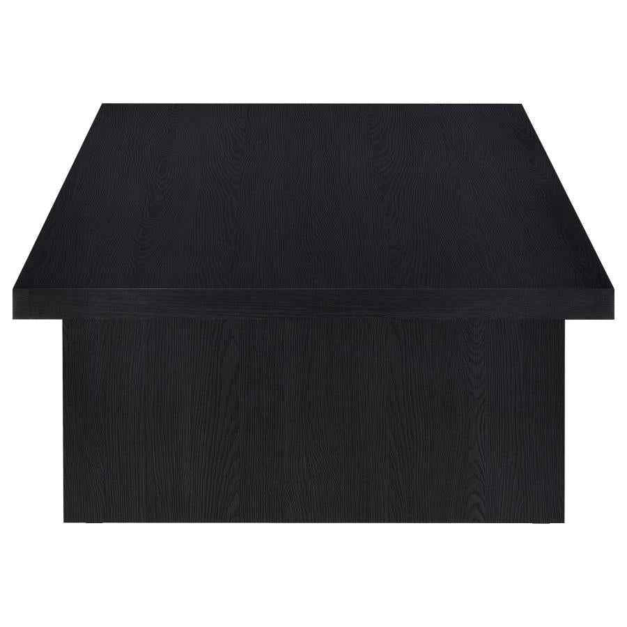 Max Rectangular Engineered Laminate Coffee Table Black