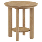Home & Sleep Outlet - Ottowa 2-piece Round Wood Coffee Table Set Light Oak