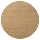 Ottowa 2-piece Round Wood Coffee Table Set Light Oak