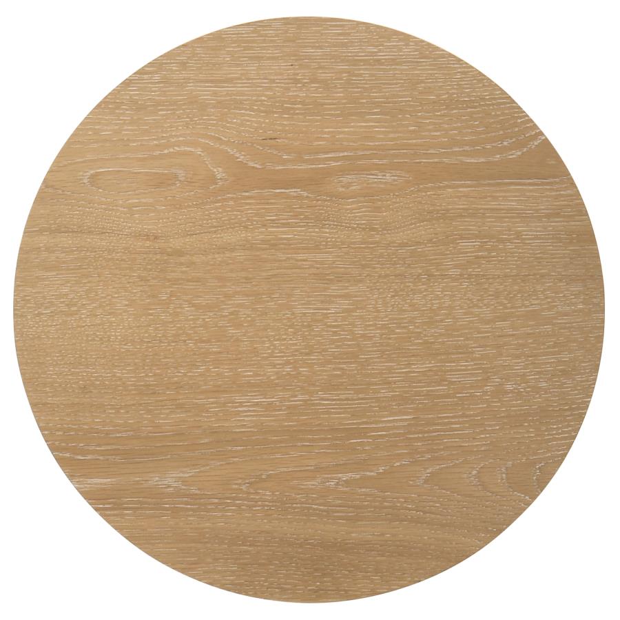Home & Sleep Outlet - Ottowa 2-piece Round Wood Coffee Table Set Light Oak