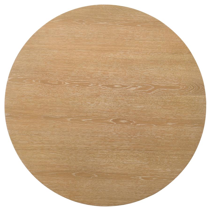 Home & Sleep Outlet - Ottowa 2-piece Round Wood Coffee Table Set Light Oak