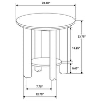Ottowa 2-piece Round Wood Coffee Table Set Light Oak