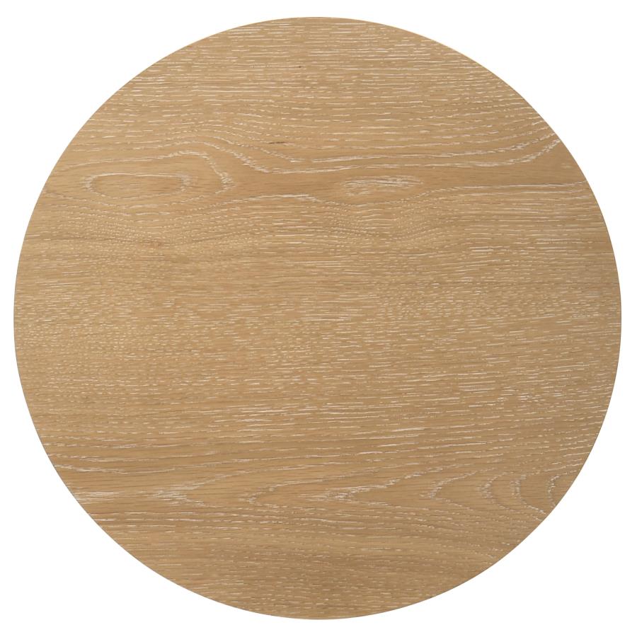 Home & Sleep Outlet - Ottowa 3-piece Round Wood Coffee Table Set Light Oak