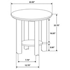 Home & Sleep Outlet - Ottowa 3-piece Round Wood Coffee Table Set Light Oak