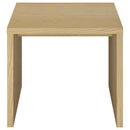 Canoga Engineered Wood Accent Side End Table Light Oak