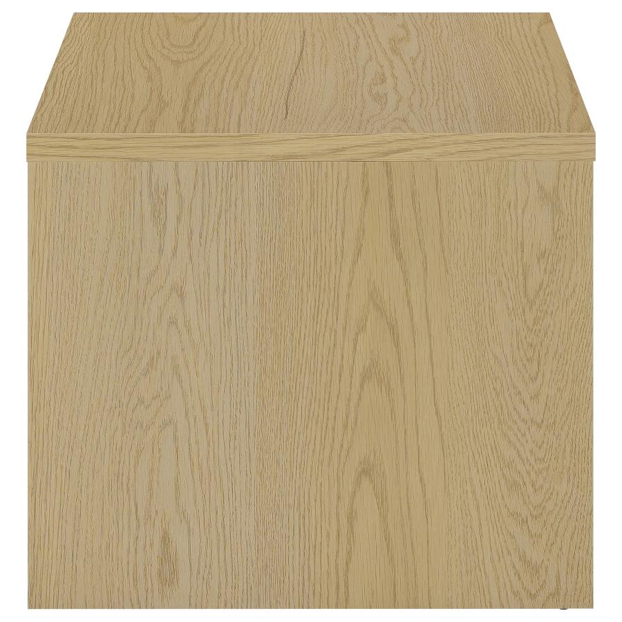 Home & Sleep Outlet - Canoga Engineered Wood Accent Side End Table Light Oak
