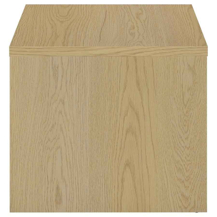 Canoga Engineered Wood Accent Side End Table Light Oak