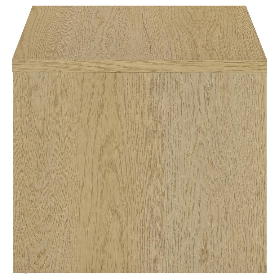Home & Sleep Outlet - Canoga Engineered Wood Accent Side End Table Light Oak