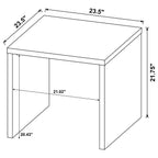 Home & Sleep Outlet - Canoga Engineered Wood Accent Side End Table Light Oak