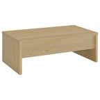 Home & Sleep Outlet - Canoga 2-piece Lift Top Cocktail Coffee Table Set Light Oak