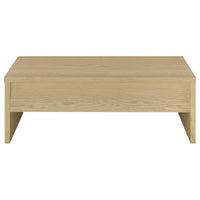 Canoga 2-piece Lift Top Cocktail Coffee Table Set Light Oak