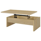 Home & Sleep Outlet - Canoga 2-piece Lift Top Cocktail Coffee Table Set Light Oak