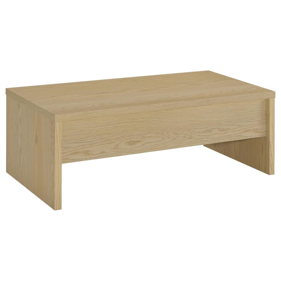 Home & Sleep Outlet - Canoga 3-piece Lift Top Cocktail Coffee Table Set Light Oak