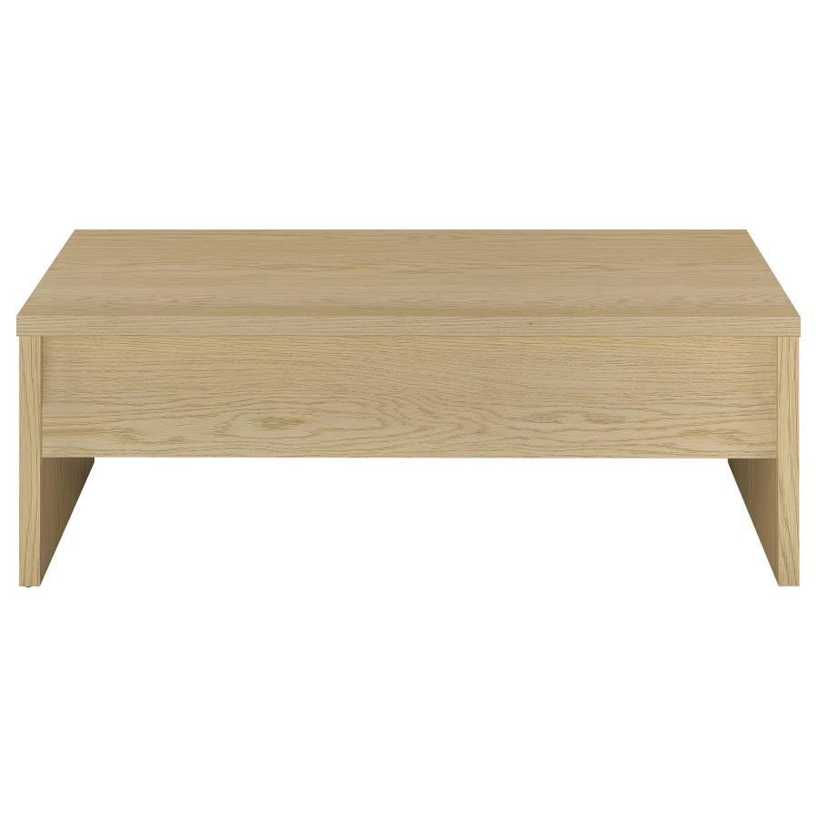 Home & Sleep Outlet - Canoga 3-piece Lift Top Cocktail Coffee Table Set Light Oak