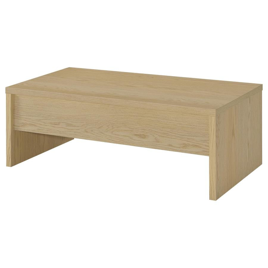 Home & Sleep Outlet - Canoga 3-piece Lift Top Cocktail Coffee Table Set Light Oak