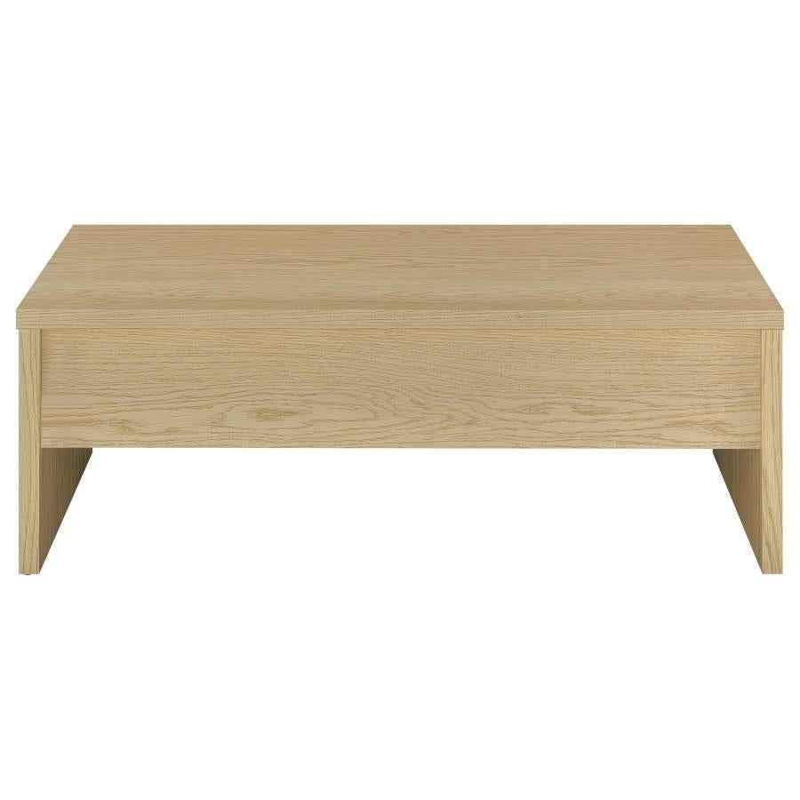 Canoga Engineered Wood Lift Top Coffee Table Light Oak
