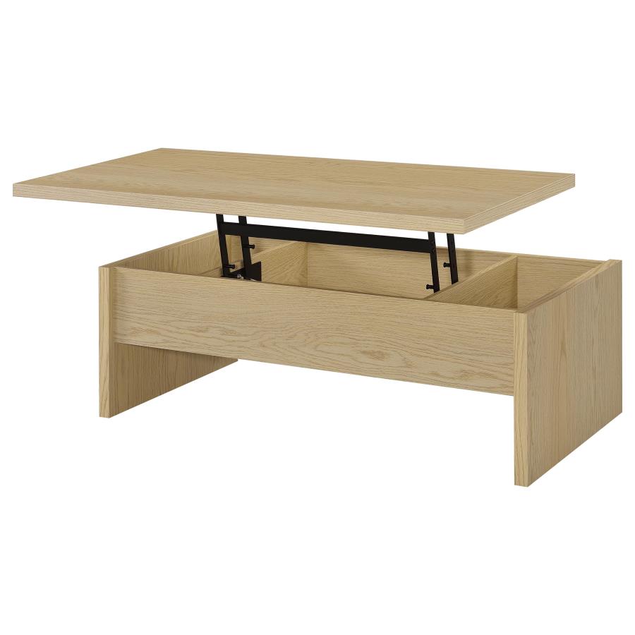 Home & Sleep Outlet - Canoga Engineered Wood Lift Top Coffee Table Light Oak