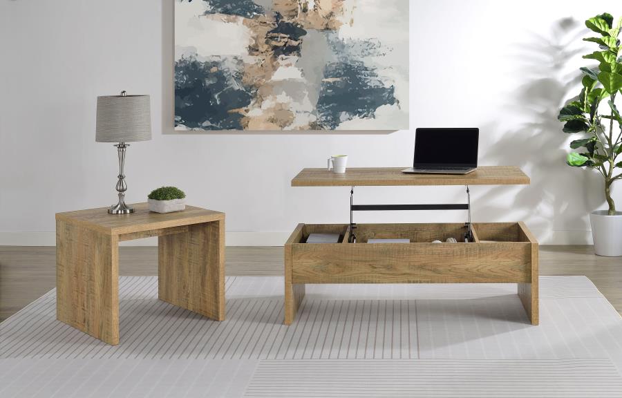 Home & Sleep Outlet - Canoga 2-piece Lift Top Cocktail Coffee Table Set Mango