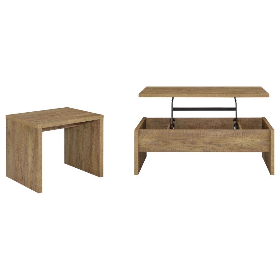 Home & Sleep Outlet - Canoga 2-piece Lift Top Cocktail Coffee Table Set Mango