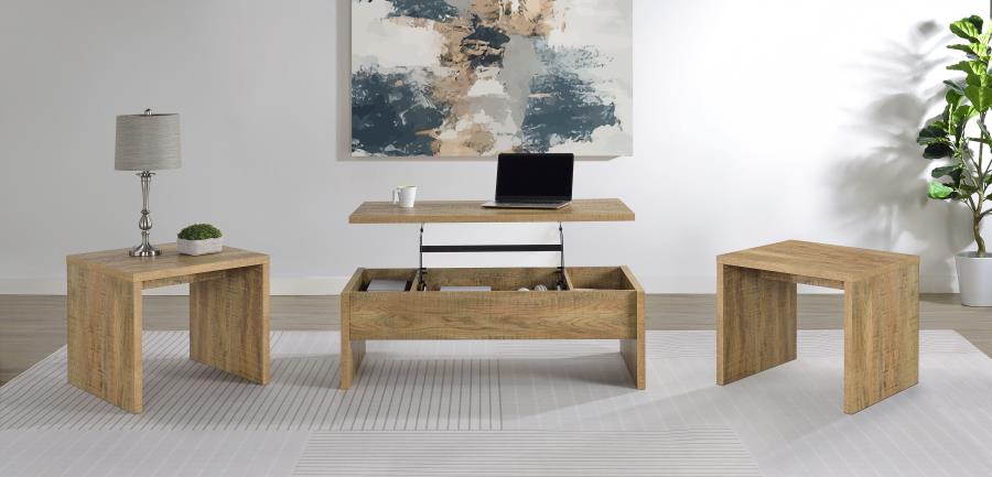 Home & Sleep Outlet - Canoga 3-piece Lift Top Cocktail Coffee Table Set Mango