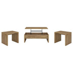 Home & Sleep Outlet - Canoga 3-piece Lift Top Cocktail Coffee Table Set Mango