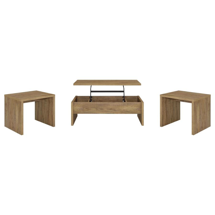 Home & Sleep Outlet - Canoga 3-piece Lift Top Cocktail Coffee Table Set Mango