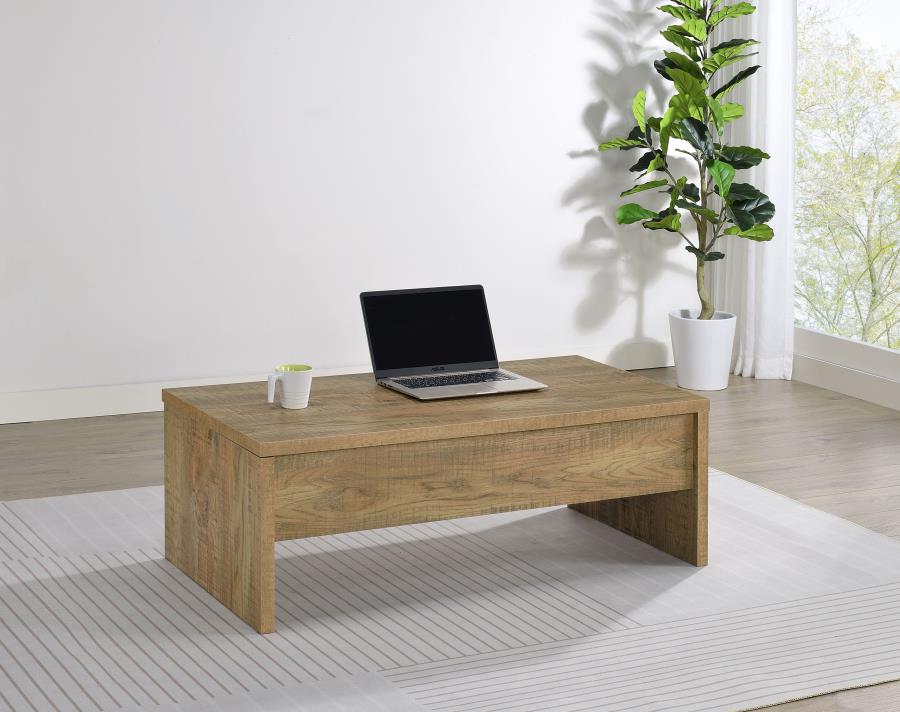 Home & Sleep Outlet - Canoga Engineered Wood Lift Top Cocktail Coffee Table Mango