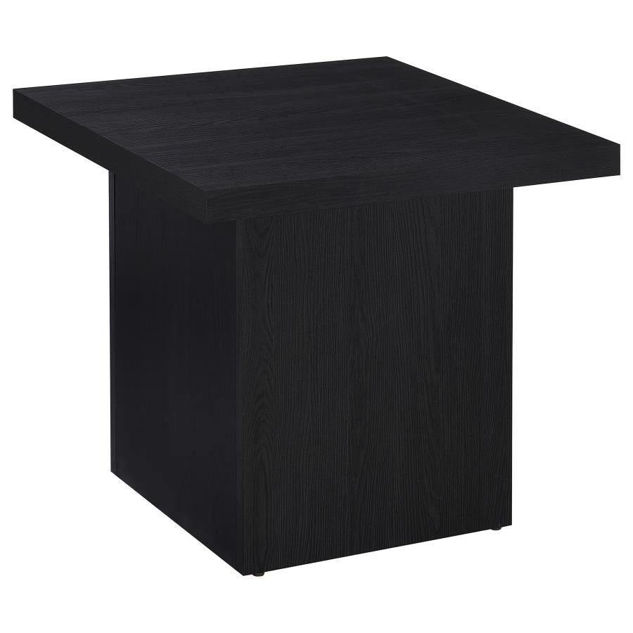Home & Sleep Outlet - Devar 2-piece Square Cocktail Coffee End Table Set Black