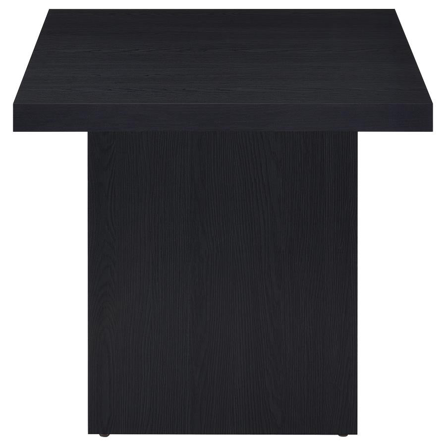 Home & Sleep Outlet - Devar 2-piece Square Cocktail Coffee End Table Set Black
