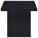 Devar 2-piece Square Cocktail Coffee End Table Set Black