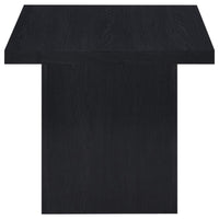Devar 2-piece Square Cocktail Coffee End Table Set Black