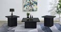 Home & Sleep Outlet - Devar 3-piece Square Cocktail Coffee End Table Set Black