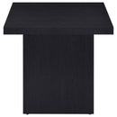 Devar 3-piece Square Cocktail Coffee End Table Set Black