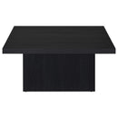 Devar 3-piece Square Cocktail Coffee End Table Set Black